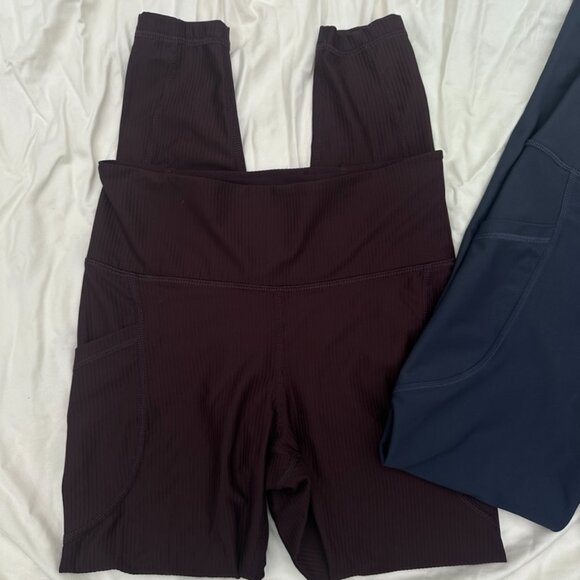 SET (2) Old Navy High Waist PowerSoft Pocket Leggings - S - Picture 3 of 6